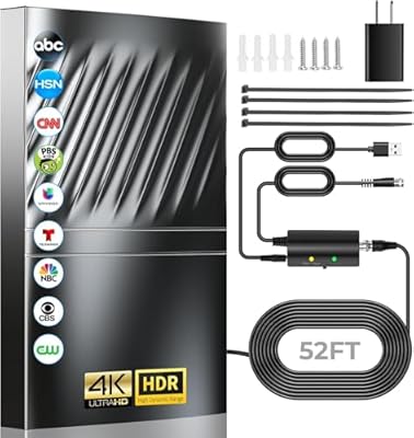 Goxis 3500+ Miles TV Antenna with Amplifier Signal Booster