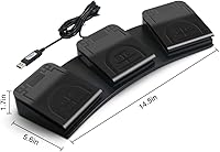 PCsensor FS2020U1 USB Foot Pedal 3-Key Programmable Switch — image 4
