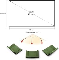 Yandood 70-inch Foldable Projector Screen — image 4