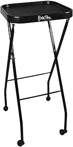 Betty Dain Folding Service Tray, Black, 14.5″ x 13.5″ x 35″
