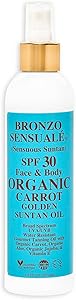 Bronzo Sensuale SPF 30 Sunscreen Golden Tanning Oil 8.5oz Review