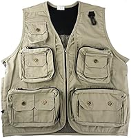 FoRapid Safari Photo Vest Photography Travel Hiking Fishing Camping Hunting — image 1