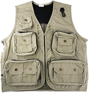 FoRapid Safari Photo Vest Photography Travel Hiking Fishing Camping Hunting