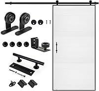 S&Z Tophand 42 in. x 84 in. White PVC Barn Door — image 1