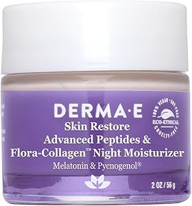 Derma E Advanced Peptides Vegan Flora-Collagen Night Moisturizer 2oz Review