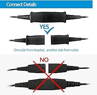 VT Telephone-Headset VT6932 QD Mono Headset with RJ09 Cables — image 6