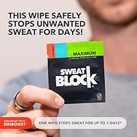 SweatBlock Antiperspirant Wipes – 20 Wipes — image 2