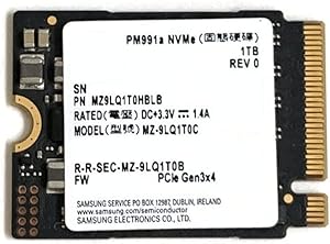 SAMSUNG 1TB SSD M.2 2230 PM991a NVMe PCIe Gen3 x4