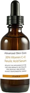 Advanced Skin Care 20% Vitamin C+E Ferulic Acid & Hyaluronic Acid Serum 2oz Review