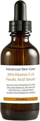 Advanced Skin Care 20% Vitamin C+E Ferulic Acid & Hyaluronic Acid Serum 2oz