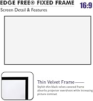 Akia Screens 100-inch Edge Free Fixed Frame Projector Screen — image 3
