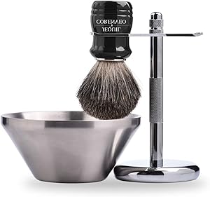 Je&Co Pure Badger Hair Shaving Brush Set Review