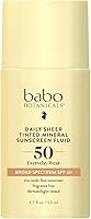 Babo Botanicals Daily Sheer Tinted Mineral Sunscreen SPF 50 — image 1