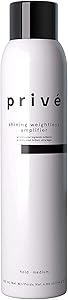 Privé Shining Weightless Amplifier Hair Mousse 6.85oz Review