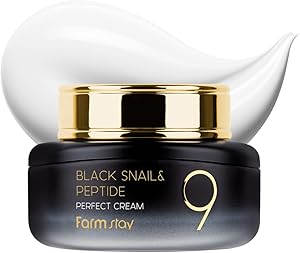 FARMSTAY Black Snail & Peptide 9 Perfect Cream, 1.85oz