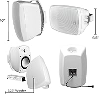 OSD Audio BTP525 Wireless Bluetooth Outdoor Patio Speakers — image 3