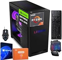 Lenovo Legion Tower 5 Gen 10 Gaming Desktop, AMD Ryzen 7 7700X, NVIDIA RTX 5070, 64GB RAM, 1TB SSD — image 1