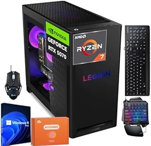 Lenovo Legion Tower 5 Gen 10 Gaming Desktop, AMD Ryzen 7 7700X, NVIDIA RTX 5070, 64GB RAM, 1TB SSD Review