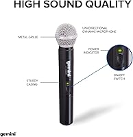 Gemini UHF-02M S12 Dual Wireless Handheld Microphone System — image 3