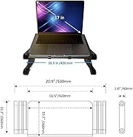 Zippace Adjustable Laptop Desk with Cooling Fans — image 4