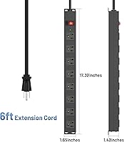 CFMASTER 8 Outlet Power Strip Surge Protector, 6ft — image 5