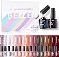 Gellen 16 Colors Gel Nail Polish Set with Top and Base Coat — image 1