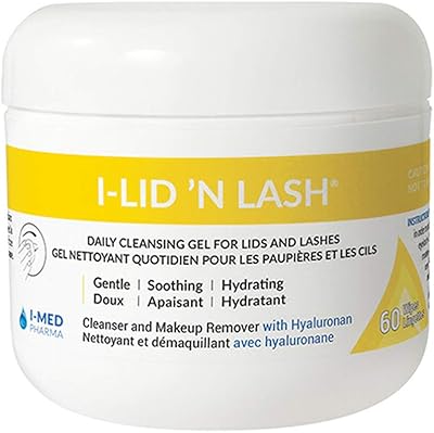 I-Lid 'N Lash Daily Cleansing Gel for Lids and Lashes (60 Wipes)
