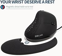 DeLUX Seeker M618XSU Wired Ergonomic Vertical Mouse — image 6