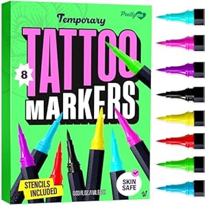 Pretty Me Temporary Tattoos Markers Kit