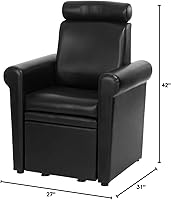 Buy-Rite Salon & Spa Equipment Mona Lisa Plumb Free Pedicure Chair - Black — image 2