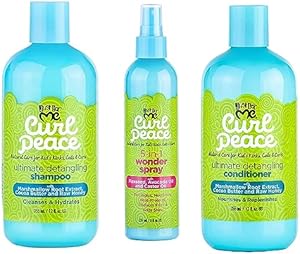 Just For Me Kids Curl Peace Hair Products Combo (Shampoo, Conditioner & Wonder Spray) Review