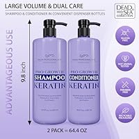 Dead Sea Collection Keratin Shampoo and Conditioner Set 33.8oz & 30.6oz — image 3