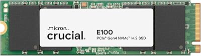 Crucial E100 1TB PCIe Gen4 NVMe M.2 SSD
