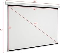 AMZOSS Motorized Projector Screen 100 Inch 4:3 — image 3