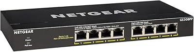 NETGEAR GS308PP 8-Port PoE+ Gigabit Ethernet Switch