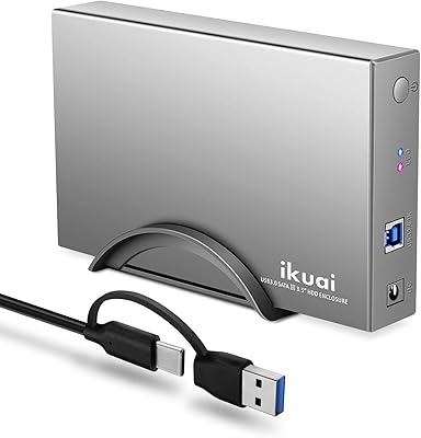ikuai 3.5″ USB 3.0 Hard Drive Enclosure