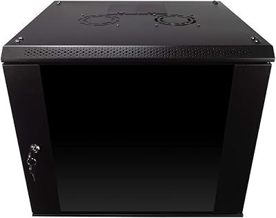 NavePoint 9U Server Rack Enclosure with Glass Door