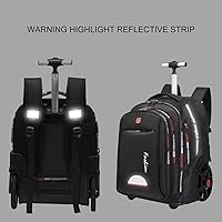 Meijieluo 22-inch Rolling Backpack with Wheels — image 5