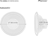 Pioneer TS-A30S4 12″ Component Subwoofer — image 7