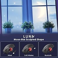 SANWA Bluetooth Wireless Ergonomic Trackball Mouse — image 9