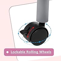 AGESISI Portable Manicure Table with Dust Collector, Pink, 36-inch — image 6