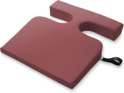 Saloniture Women's Comfort Cushion Massage Table Wedge Bolster Pillow - Burgundy