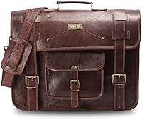 Hulsh Full Grain Leather Messenger Bag for Men 16-inch Laptop Briefcase — image 6