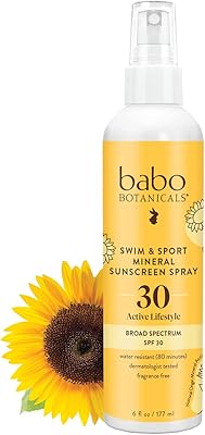 Babo Botanicals Swim & Sport Mineral Sunscreen Spray SPF 30