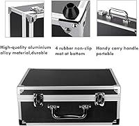 Large Tattoo Case Tattoo Kit Box - Aluminum Traveling Convention Carry Case (Silver) — image 4