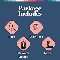 Dompel Portable Shampoo Bowl, Dual-Basin — image 2