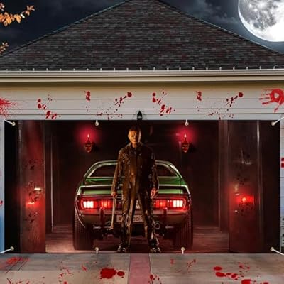 Ratoyal Halloween Garage Door Banner 16 x 7 ft