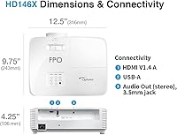Optoma HD146X 1080P Home Theater Projector — image 6
