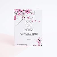 Snow Fox Japanese Cherry Blossom & White Tea Smoothing Sheet Mask 5 Pack — image 3