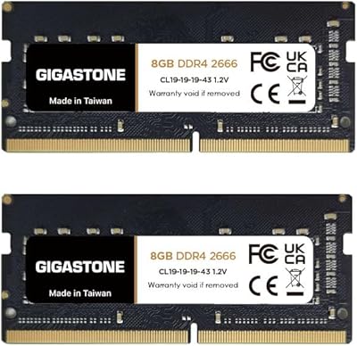 Gigastone 16GB DDR4 2666MHz SODIMM RAM Kit